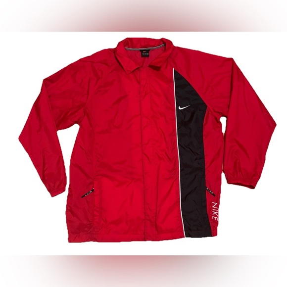 Nike Other - Men’s Nike Windbreaker Size Large - Red & Black